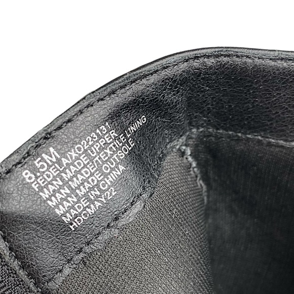 XOXO Women's Fedela Block Heel Black Ankle Boot Pointed Toe Faux Leather Booties - Picture 9 of 9